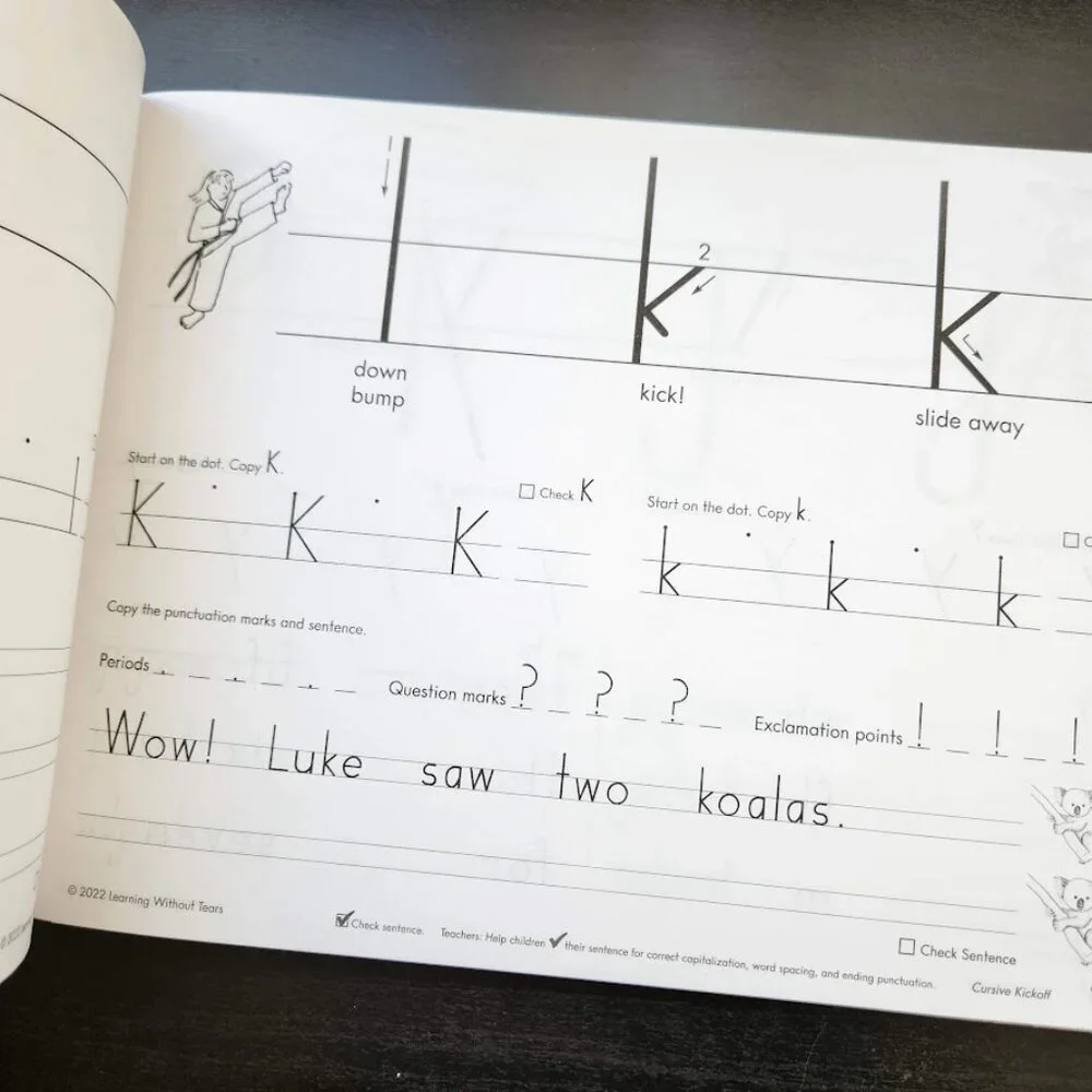 NEW Handwriting Without Tears Cursive Kickoff Student Workbook Writing English B